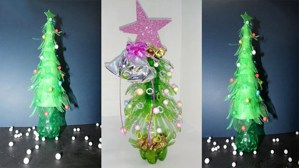 Cách làm cây thông Noel handmade bằng ly nhựa