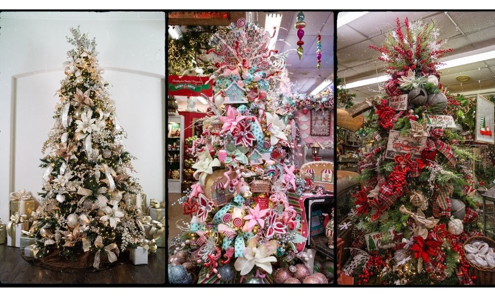 Hình ảnh cây thông Noel đơn sắc hay đa sắc